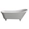 Alfi Brand 67" White Matte Clawfoot Solid Surface Resin Bathtub AB9960 - alternate 9
